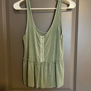 Soft and sexy light green tank